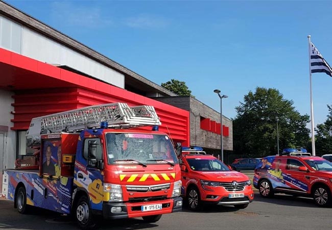 Covering camionnettes et voitures Pompiers